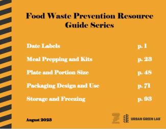 Food Waste Prevention Resource Guide Series Food Waste Prevention Resource Guide Series